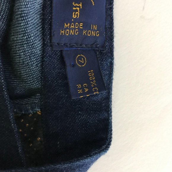 Vintage Gloria Vanderbilt 7 Denim Shirt Off Center Button Front Long Sleeve Blue - Picture 5 of 9